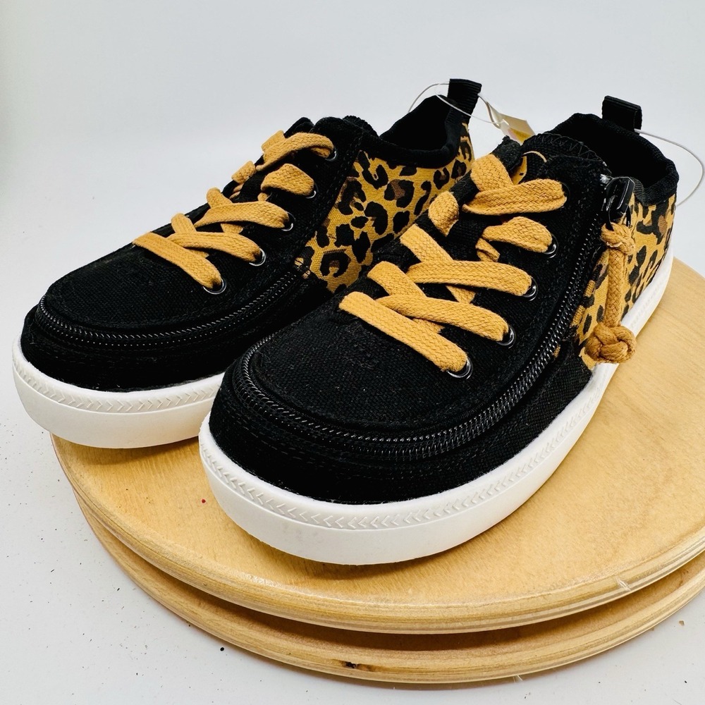Billy Harbor Essentials Low Top Shoes Girls 1 Cheetah Print Zip Orthotic NWT - Picture 2 of 6